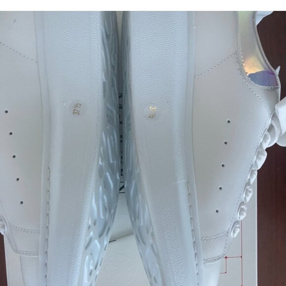 Alexander McQueen's Iridescent Suede Sneakers - Picture 4 of 5